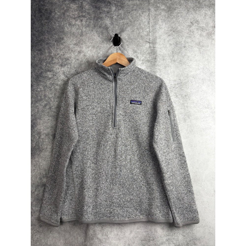 Patagonia Women's Gray Quarter Zip Better Sweater Size Medium